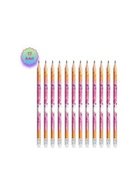 Resim Maped Mini Cute Silgili Hb Kurşun Kalem 12li Pembe 