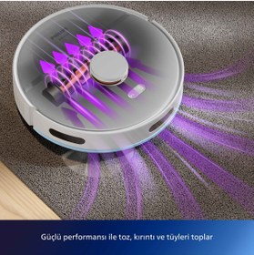 Resim Philips 2000 Serisi Islak Kuru Moplu İstasyonlu Robot Süpürge, HomeRun Uygulaması, XU2100/20 