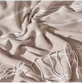 Resim Bella Maison%100 Pamuk Alora Peştamal Bej (95X180 Cm) 