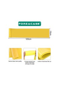 Resim Forzacase Kolay Direnç Pilates Egzersiz Lastiği 120cm Sarı Fc1... Sarı 