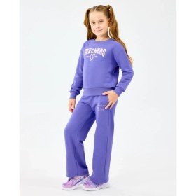 Resim Skechers G Lw Fleece Sweatpant Büyük Kız Çocuk Mor Eşofman Altı Sk2520004-3996 