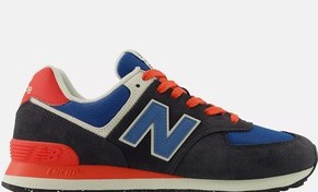 Resim New Balance U574RBA Siyah & Mavi & Kırmızı Erkek Günlük Spor Ayakkabı 