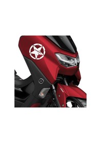 Resim Deeb Army Yamaha Nmax Yıldız Sticker Etiket Mat Beyaz 2 Adet 