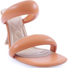 Resim Dgn 8037-23y Kadin Çift Atmali Topuklu Terlik 8037-2219-R6448 Turuncu 