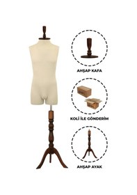 Resim Pantolon Giyebilen 48 Beden Erkek Terzi Mankeni İğne Batmaz 3 