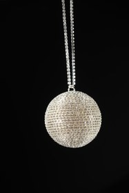 Resim TASARIM ARABAM ATİKE ELİF AKIN 7 Cm Yaldız Disco Topu Dikiz Süsü 