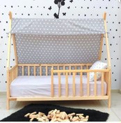 Resim Markaawm Markaawm Bodrum Montessori Yatak Doğal Çam Karyola Akçaağaç 