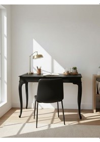 Resim Regnum Fransız Still Ahşap Çalışma Masası 80x125 Siyah 