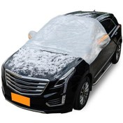 Resim Youmex Otomobil Rüzgarlık Koruyucu - Don, Kar Ve Buz Önleyici - Evrensel Boyut - Gri Renk - Peva+pamuk Malzeme 