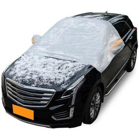 Resim Youmex Otomobil Rüzgarlık Koruyucu - Don, Kar Ve Buz Önleyici - Evrensel Boyut - Gri Renk - Peva+pamuk Malzeme 