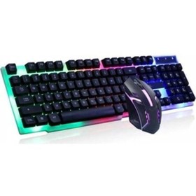 Resim Polygold Carbonn Led Aydınlatmalı Mouse Seti Oyuncu Gamer Set 