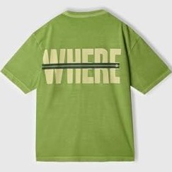 Resim United Colors of Benetton Erkek Çocuk Slogan Baskılı Soluk Efektli T-Shirt, 225P3PCMC10N7 