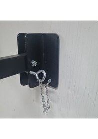 Resim Pimli Katlanır Duvar Tipi Çamaşır Askısı Siyah 