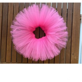 Resim tullestore 1 Yaş Şeker Pembe Bebek Tütü Etek Doğum Günü Logolu Zıbın Badi,bir Yas Tütü Etek Takımı 