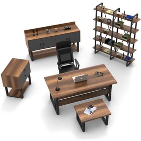 Resim Yurudesign Marken ABCDE Ofis Büro Masa Takımı Barok-Antrasit 