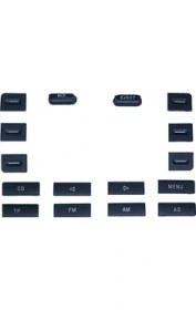 Resim Golf Mk5 Jetta Tiguan Touran Touareg Caddy Eos Passat Radyo Düğme Takım 