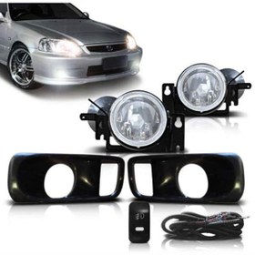 Resim Honda Civic 1999-2001 H.b Sedan Beyaz Sis Farı 