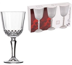 Resim Paşabahçe Diony Ayaklı Bardak 310cc 9x19cm 3 lü 1070160 Şeffaf 