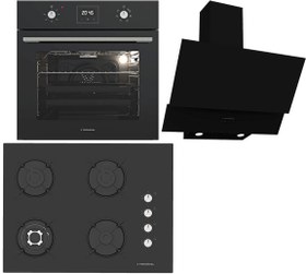 Resim Siyah Ankastre Set (BO O64D5C B - BH P7194C B - CH C6532C BB) 