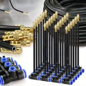 Resim 5/10/20'li Paket Ağır Hizmet Tipi 360° Serbest Bükme Sis Nozulları - Pirinç ve Plastik Yapı, Sızdırmaz Hızlı Bağlantı/Koparma, Soğutma Sistemleri için, Bahçecilik, Endüstriyel Sulama - 12mm PE/PU/PVC/Naylon Hortum ile Uyumlu - Ticari/Ticari Kullanım, Su Hortumu Nozu, Atomizasyon Teknolojisi, Korozyona Dayanıklı Yapı 