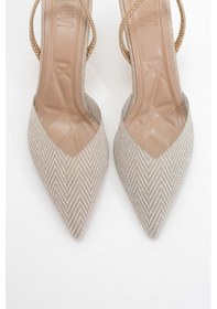 Resim Luvishoes Luvi Shoes Renos Altın Kum Sim Sivri Burun Kadın Topuklu Abiye Ayakkabı Altın 