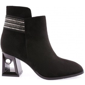 Resim Dgn 842-22k Kadin İp Aksesuarli Topuklu Bot 842-1922-R1680 Siyah 