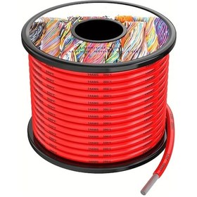 Resim Chuangyinshop Enbohao 10 12 14awg Silikon Elektrik Kablosu Seti Kırmızı 30ft Esnek Yüksek Sıcaklık Dirençli 