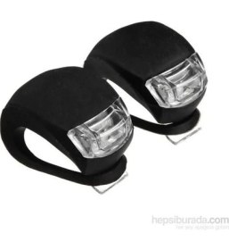 Resim Netodak Bisiklet Işığı Gece Lambası Siyah Su Geçirmez Silikon Yanıp Sönen 