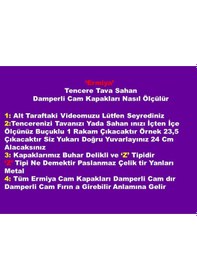 Resim Ermiya Tencere Tava Sahan İçin Temperli Buhar Delikli Cam Kapak 30 CM 