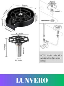 Resim Lunvero Özel Üretim Yüksek Basınçlı Kaliteli Hızlı Bulaşık Yıkama Otomatik Kupa Durulama Aparatı 