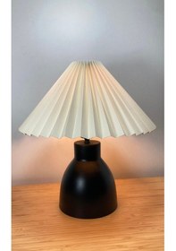Resim Modern Abajur Umbrella Abajur Şık Görsellik Katar Masa Lambası Elektrik Ile Çalışır Siyah 