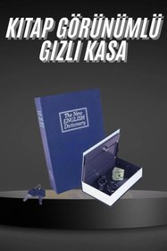 Resim Kilitli Gizli Kasa Sözlük Kumbara Kitap Sözlük Görünümlü 18cm 