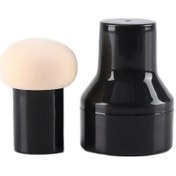 Resim Sones Adet Mantar Başlı Puf Yuvarlak Başlı Küçük Mantar Saplı Puf Makyaj Süngeri Puf Ten Rengi 