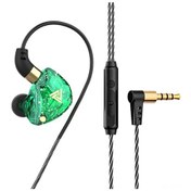 Resim Vkemall Qkz Sk8 Dinamik Sürücü Kulaklık, 3.5mm Altın Kaplı Plug, Hatlı Kumandalı Mikrofonlu, Yeşil Qkz Sk8 Dinamik Sürücülü Kulaklık 