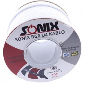 Resim Sonix Rg6-u4 48 Tel 100 Mt. Uydu Anten Kablosu 