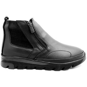 Resim Punto 362015 Siyah Kemik Çıkıntısı Uyumlu Kadın Deri Bot Siyah 