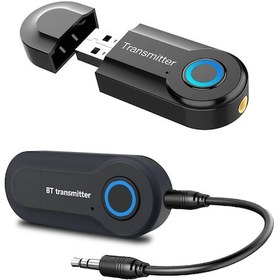 Resim 3.5mm Bluetooth Transmitter, Wireless Portable Stereo Transmitter, Paired With Bluetooth Receiver, Usb Powered 