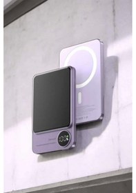 Resim 22.5w Magsafe Kablosuz Şarjlı Powerbank Dijital Ekran Ve Hızlı Şarj Belirtilmemiş 