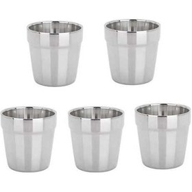 Resim Ganzhoushop Yurt Tumbler Su Şarap Pint Paslanmaz Kupası Kupası Kahve Duvar Dışından Çift Çelik Bira Adet 5 Wt 