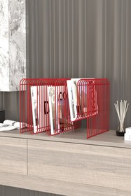 Resim boz concept home Koltuk Yanı Metal Dergilik Space Age Dekoratif Metal Gazetelik, Plaklık ve Ev Düzenleyici Kitap Rafı 