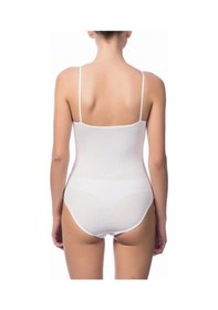 Resim NBB Kadın Beyaz İnce Askılı Çıtçıtlı Body 001 