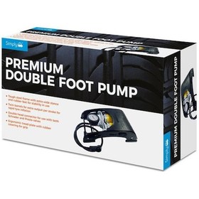 Resim Simply Brands Basinç Göstergeli Premium Çift Pistonlu Ayak Pompasi 