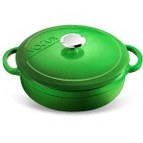 Resim Kitchenware Forêt Yeşil Sığ Döküm Tencere 28 Cm Voeux