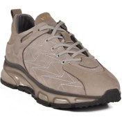 Resim WALKWAY 2623 M Gri Hakiki Deri Erkek Sneaker 