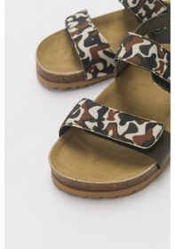 Resim Mnpc Erkek Çocuk Haki Deri Ortopedik Destekli Çocuk Sandalet Haki (550444263) Haki 