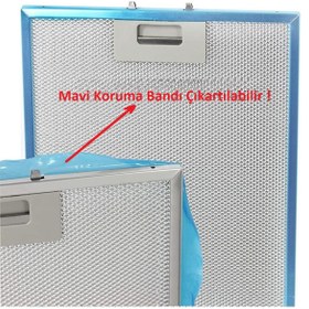 Resim ARC-PART ESTY 1390 W6 BEYAZ ASPİRATÖR ALÜMİNYUM FİLTRE - 1 ADET - ( 20,5x47,6 cm ) 