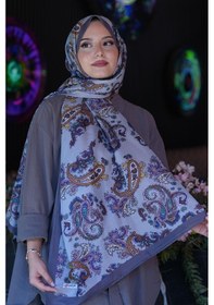 Resim Afvente Paisley Desen Füme Soft Pamuk Şal Çok Renkli 