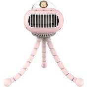 Resim Elektrikli Bebek Arabası Ahtapot Model Fan Pembe 