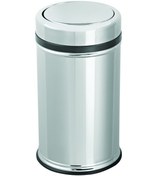 Resim PRATİK KAPAKLI ÇÖP KOVASI 20 LİTRE Krom 