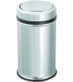 Resim PRATİK KAPAKLI ÇÖP KOVASI 20 LİTRE Krom 